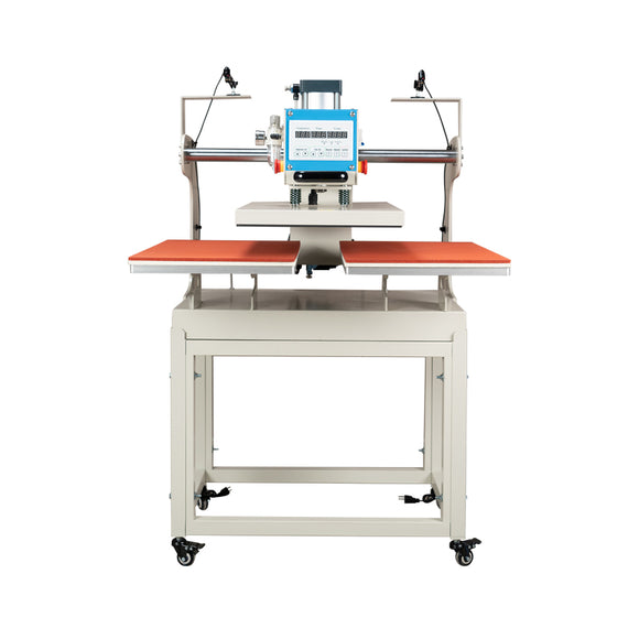 16″x24″ Pneumatic Up Sliding Dual Platen Heat Press Machine with Infrared Positioning
