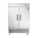 54"W Freezer 2 Section 2 Door Stainless Steel Reach-in 42.2 Cu.ft.