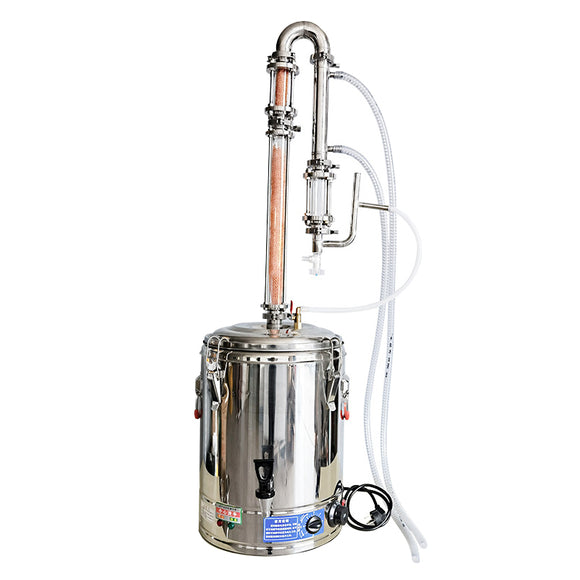 Portable pure copper decomposition for household use distillation with essential oil separator