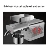 Automatic Small Oil Press Machine Full Stainless Steel Oil Expeller 110V/220V