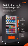 Snack & Drink Combo Vending Machine Refrigerated 60 Bill and Card