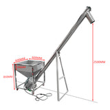Powder Spiral Inclined Screw Conveyor Auger Feeder Elevator Hopper