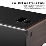 Modern Smart Coffee Table with Built-in Fridge, Bluetooth Speaker