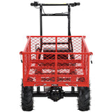 Wheelbarrow Utility Cart Electric Powered Cart 48V28Ah 500W Capacity 500lbs Material Hauler 1000lbs Towing