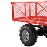 Wheelbarrow Utility Cart Electric Powered Cart 48V28Ah 500W Capacity 500lbs Material Hauler 1000lbs Towing