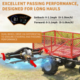 Wheelbarrow Utility Cart Electric Powered Cart 48V28Ah 500W Capacity 500lbs Material Hauler 1000lbs Towing