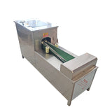 Commercial conveyor belt fish killing machine with open back and open belly