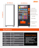 Snack & Drink Combo Vending Machine Refrigerated 60 Bill and Card