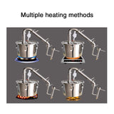 Household distiller brandy rum rice wine grain wine making hydrosol