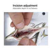 Commercial conveyor belt fish killing machine with open back and open belly