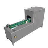 Commercial conveyor belt fish killing machine with open back and open belly