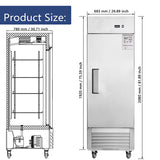 Freezer Single Door 27"W Reach-in Freezer 18.68 Cu.ft.Upright Cooling