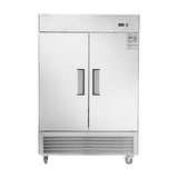 54"W Refrigerator 2 Section 2 Door Stainless Steel Reach-in 42.2 Cu.ft.