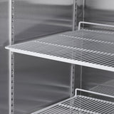 54"W Refrigerator 2 Section 2 Door Stainless Steel Reach-in 42.2 Cu.ft.