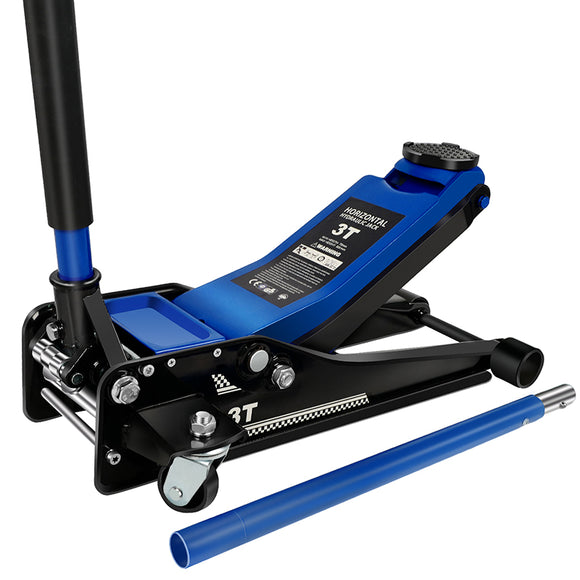 3Ton/6600lbs Low Profile Floor Jack,Lifting Range 75mm/2.95
