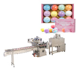 High Speed Full Auto Bath Bomb Shrink Wrap Machine, Powder Press Bath Bomb Shrink Wrap Machine