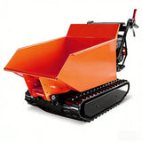 1100 lbs Loading Capacity Track Barrow with Hydraulic Assist, Gas Powered, Briggs XR1450,306cc 10HP, 3F+1R Gearbox