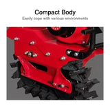 Mini Crawler Rotary Tiller Multifunctional Chain Track Micro Cultivator Machine Gasoline Diesel Small Power Farm Tiller