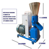 Animal floating fish chicken poultry feed pellet mill making machine