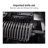 Automatic commercial fish killing machine with open belly and back