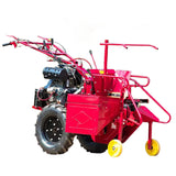 Agricultural Small Handpushed Diesel Corn Harvester Multifunctional Singlerow Straw Crushing and Peeling Harvester