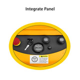 118" High Semi Electric Straddle Stacker with Straddle Legs 2200lbs Capacity, Semi Electric Straddle Stacker with Adj Forks and Legs