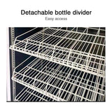 Beverage refrigerated display case with three lighting glass freezer showcase