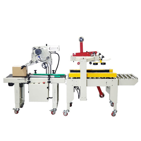 Box Sealing and Labeling Machine for Small Carton Parcels