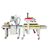 Box Sealing and Labeling Machine for Small Carton Parcels