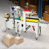 Box Sealing and Labeling Machine for Small Carton Parcels