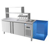 Bubble Tea Bar Counter With Refrigeration and boba tea bar