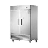 54"W Freezer 2 Section 2 Door Stainless Steel Reach-in 42.2 Cu.ft.