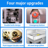 Commercial automatic one-step double-knife meat shredding machine