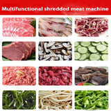Commercial automatic one-step double-knife meat shredding machine