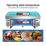 Commercial direct cooling restaurant shop self-fetching freezer