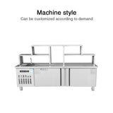 Commercial direct cooling restaurant shop self-fetching freezer