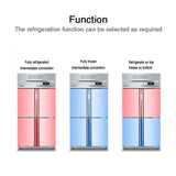 30“W Four-door Stainless Steel Reach-In Refrigeratior 28 cu.ft.