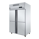 30“W Four-door Stainless Steel Reach-In Refrigeratior 28 cu.ft.
