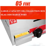 Commercial gas griddle stainless steel iron plate frying burger frying pan gas