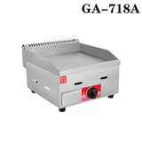 Commercial gas griddle stainless steel iron plate frying burger frying pan gas