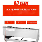 Commercial gas griddle stainless steel iron plate frying burger frying pan gas