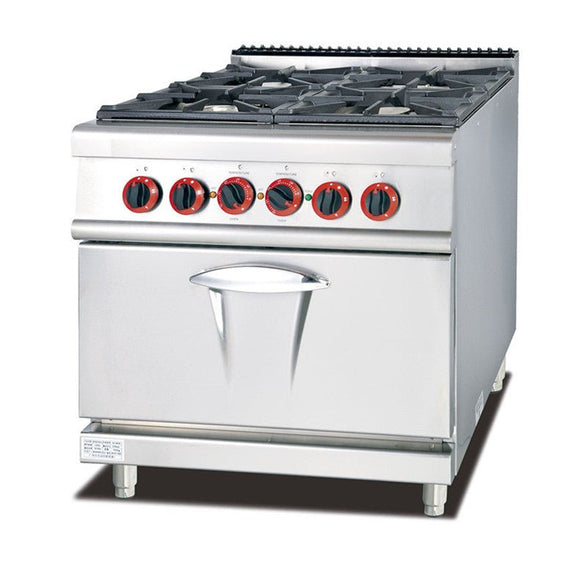 Commercial Vertical gas stove cooking device multiple burners withe cabinet for resturant