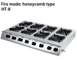 Commercial multiple stainless steel blazing multi-head gas stoves
