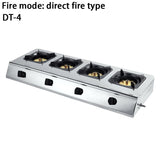 Commercial multiple stainless steel blazing multi-head gas stoves