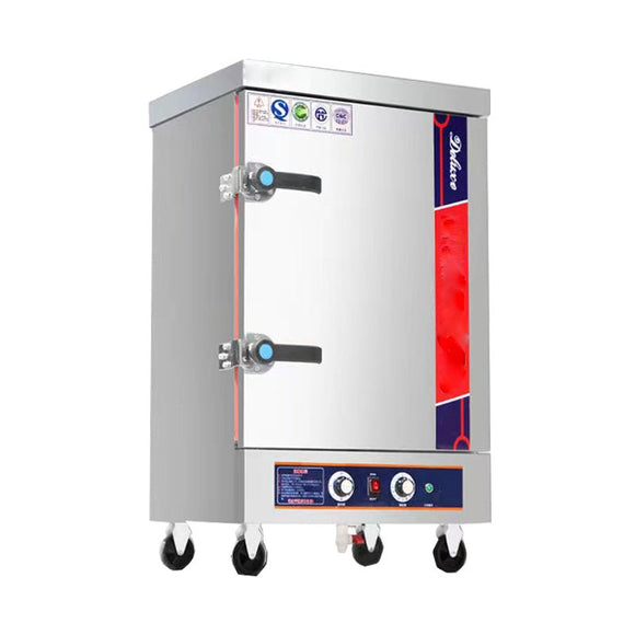 Commercial 201 stainless steel rice steam cabinet 12 trays large capacity