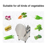 Commercial vegetable slice double speed cutting machine