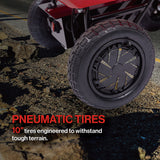 Four-wheeled electric cart 24V 180W lead-acid battery 264 lbs Electric wheelbarrow  75L electric garden cart