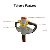 Electric Straddle Stacker,118" High Fully Powered with 4400lbs Cap