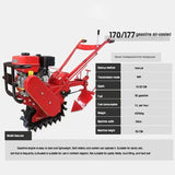 Mini Crawler Rotary Tiller Multifunctional Chain Track Micro Cultivator Machine Gasoline Diesel Small Power Farm Tiller