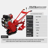 Mini Crawler Rotary Tiller Multifunctional Chain Track Micro Cultivator Machine Gasoline Diesel Small Power Farm Tiller